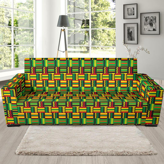 African Zip Zag Print Pattern Sofa Slipcover-JTAMIGO.COM