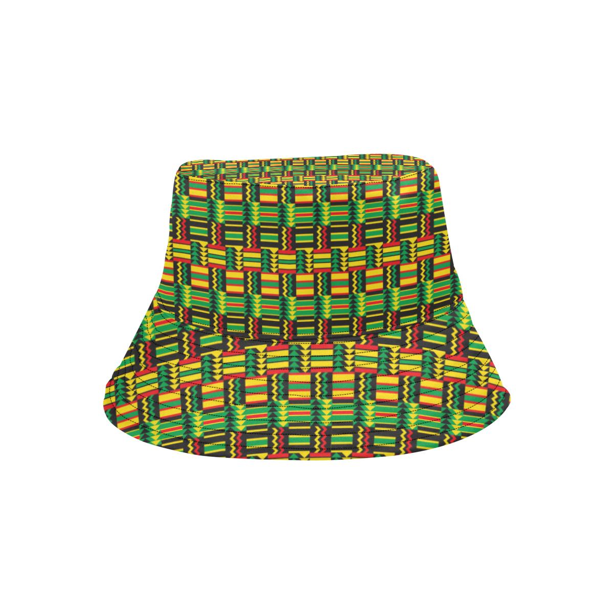 African Zip Zag Print Pattern Unisex Bucket Hat
