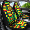 African Zip Zag Print Pattern Universal Fit Car Seat Covers