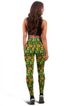 African Zip Zag Print Pattern Women Leggings