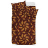 Agricultural Brown Wheat Print Pattern Duvet Cover Bedding Set