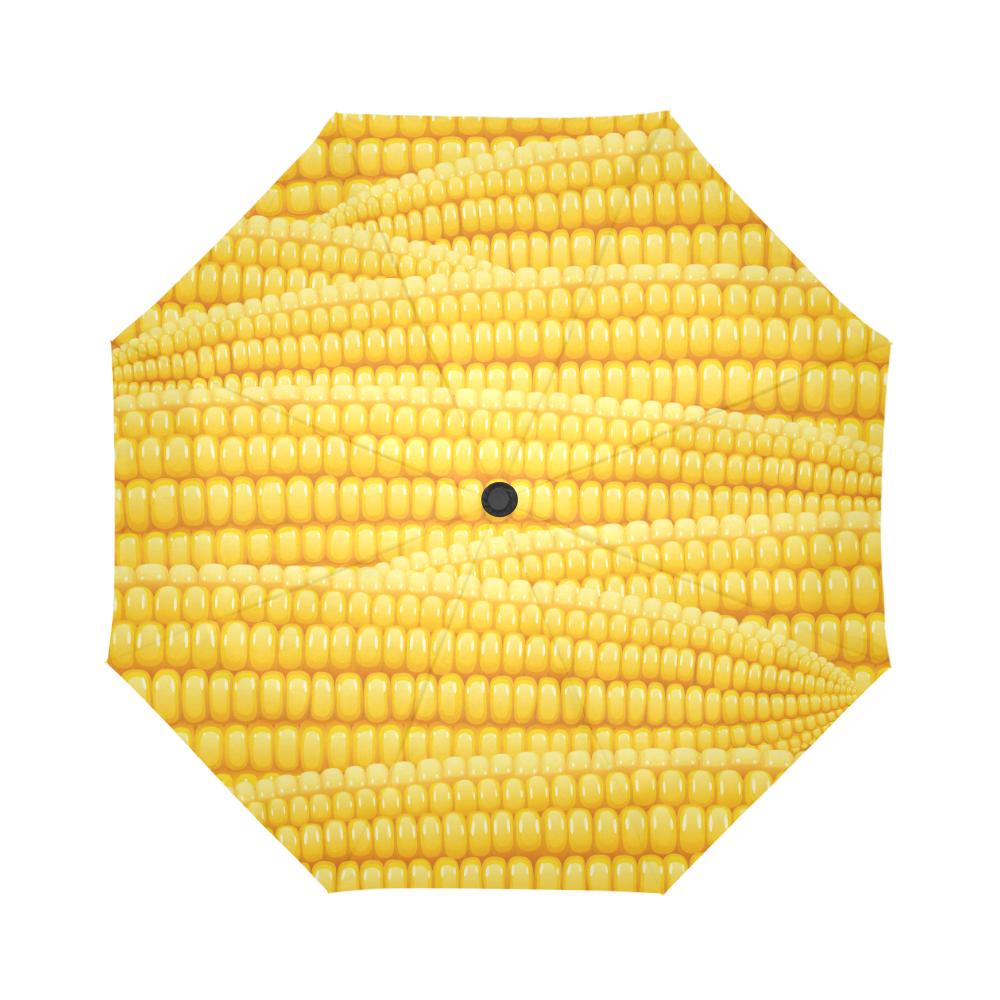 Agricultural Corn cob Pattern Automatic Foldable Umbrella
