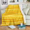 Agricultural Corn Cob Pattern Fleece Blanket