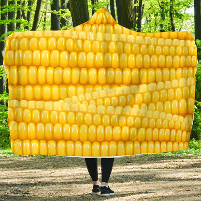 Agricultural Corn cob Pattern Hooded Blanket-JTAMIGO.COM