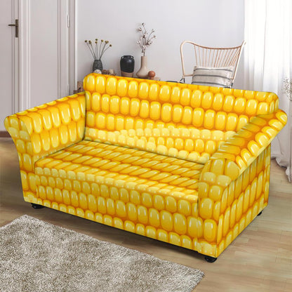 Agricultural Corn cob Pattern Loveseat Slipcover-JTAMIGO.COM