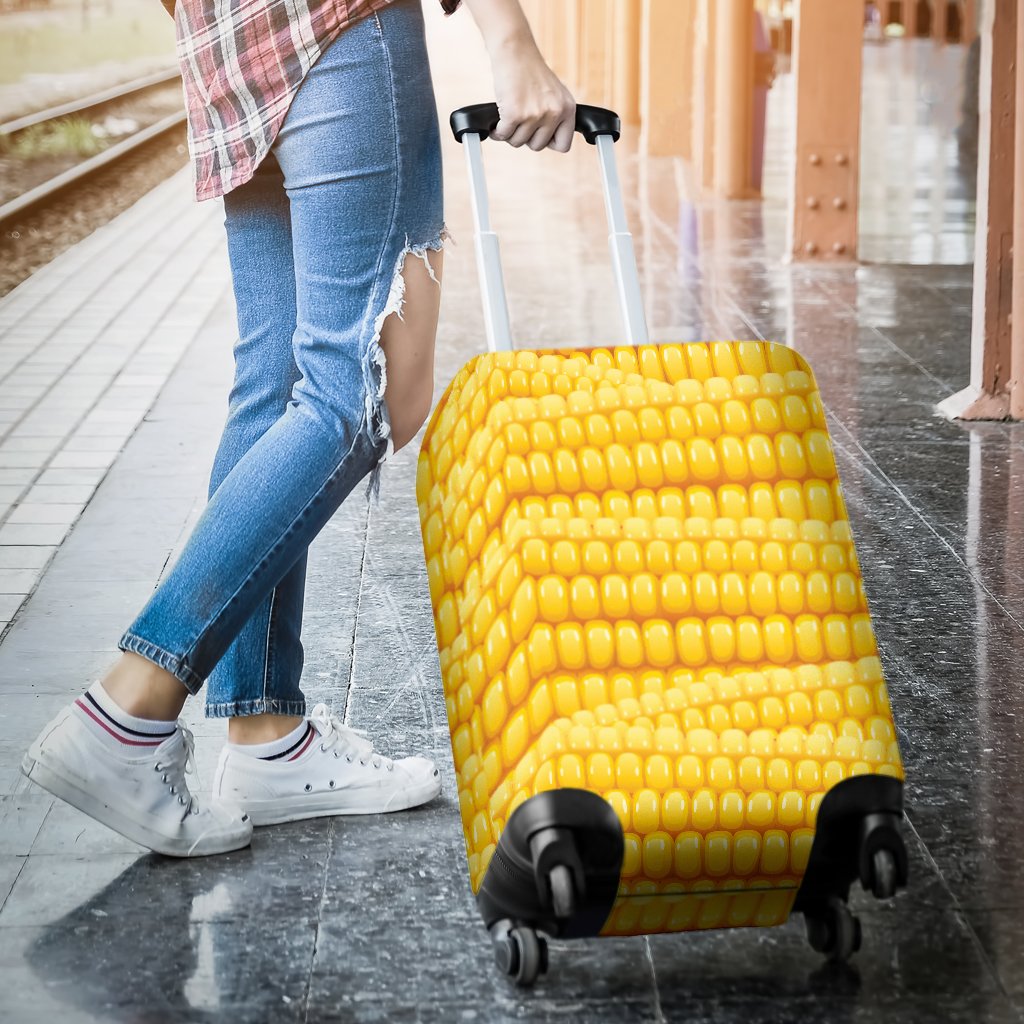 Agricultural Corn Cob Pattern Luggage Cover Protector