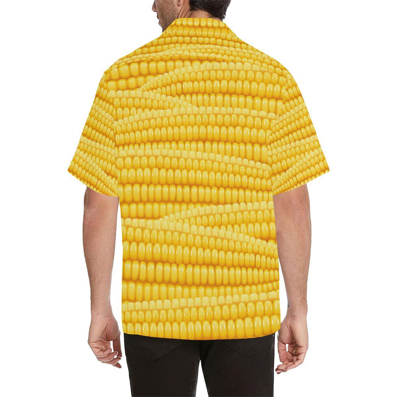 Agricultural Corn cob Pattern Men Aloha Hawaiian Shirt