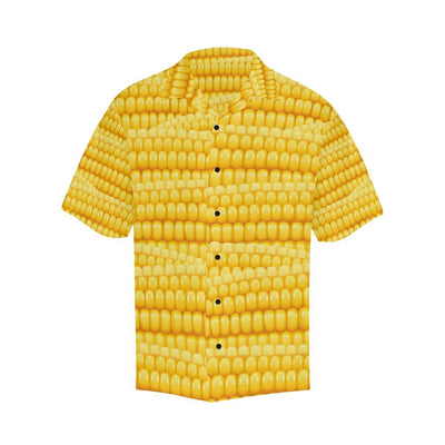 Agricultural Corn cob Pattern Men Aloha Hawaiian Shirt