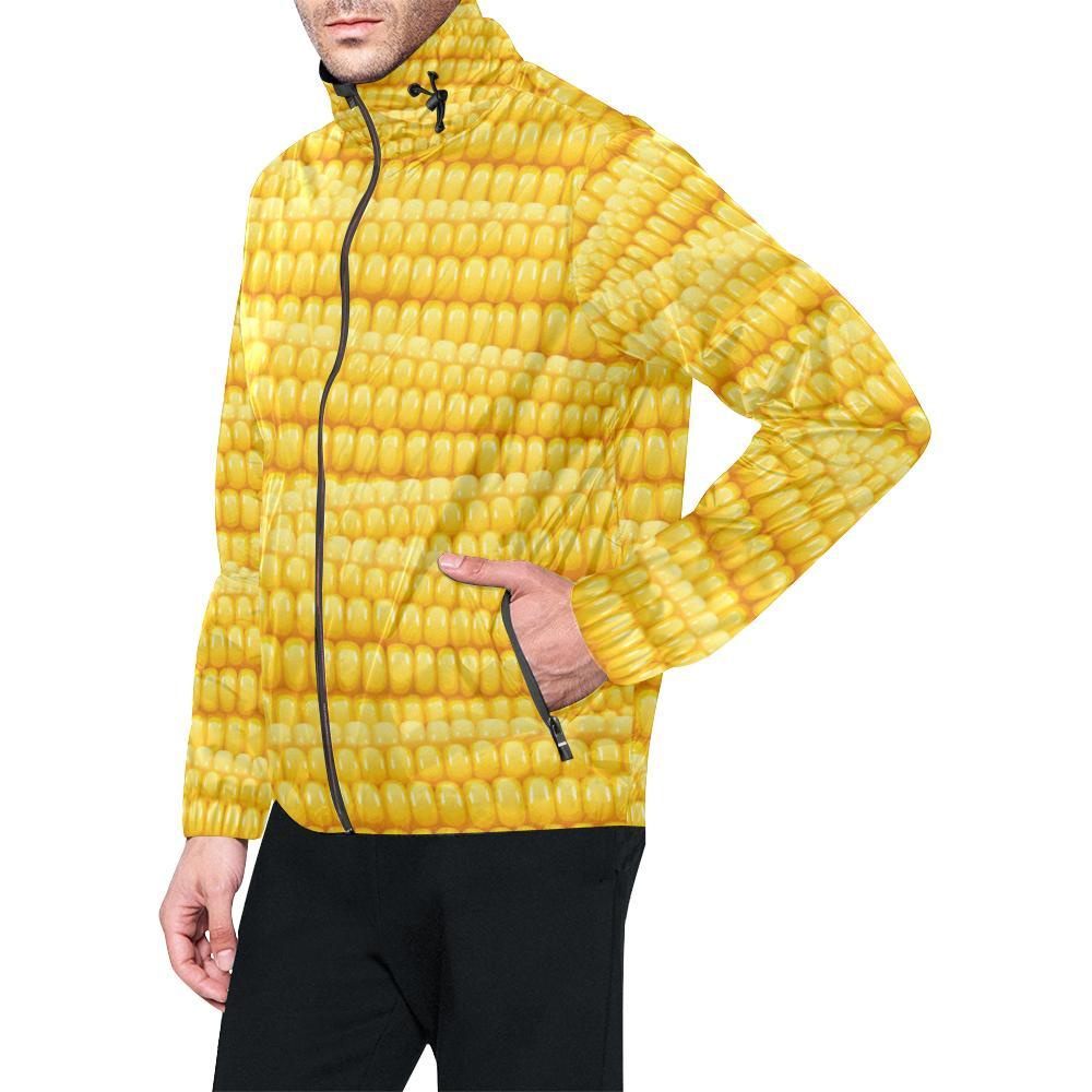 Agricultural Corn cob Pattern Men Windbreaker Jacket-JTAMIGO.COM
