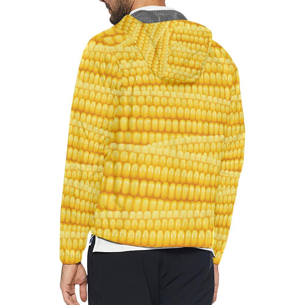 Agricultural Corn cob Pattern Men Windbreaker Jacket-JTAMIGO.COM