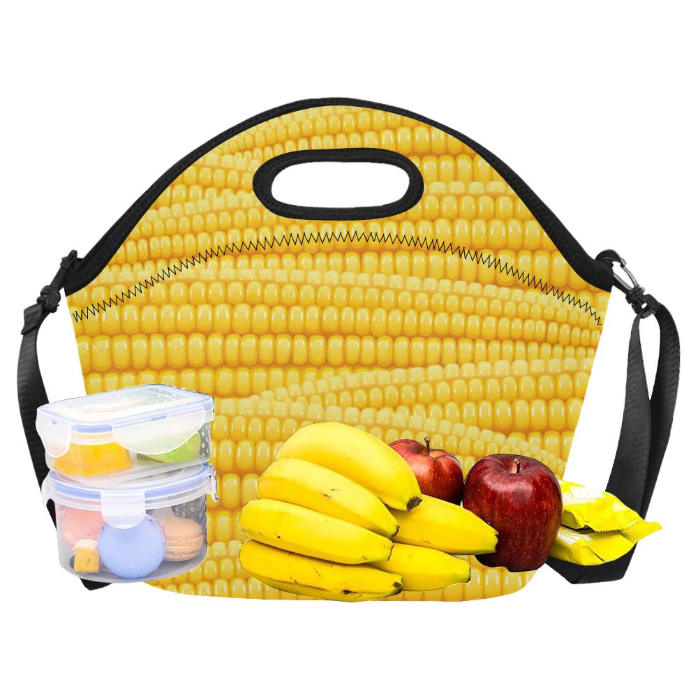 Agricultural Corn cob Pattern Neoprene Lunch Bag (Model 1669)(Large)-JTAMIGO.COM