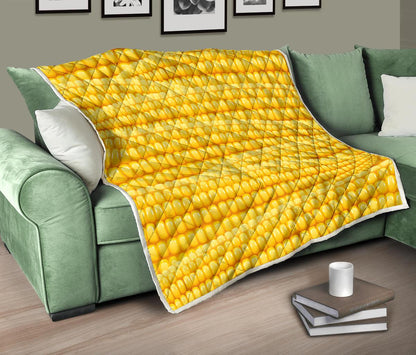 Agricultural Corn cob Pattern Premium Quilt-JTAMIGO.COM
