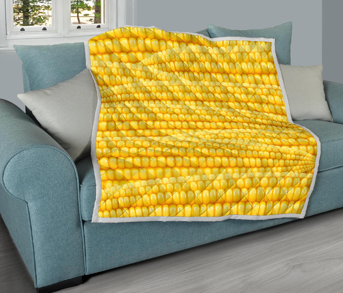 Agricultural Corn cob Pattern Premium Quilt-JTAMIGO.COM