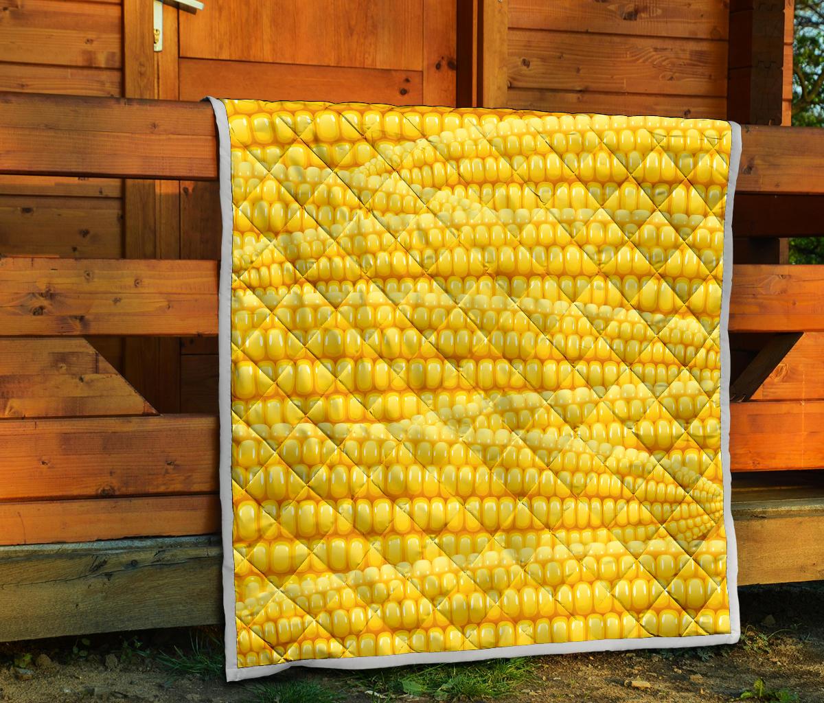 Agricultural Corn cob Pattern Premium Quilt-JTAMIGO.COM
