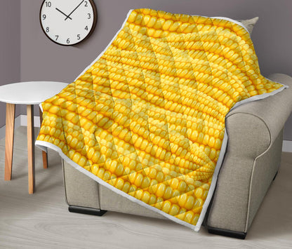 Agricultural Corn cob Pattern Premium Quilt-JTAMIGO.COM