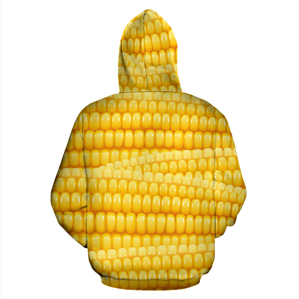 Agricultural Corn cob Pattern Pullover Hoodie