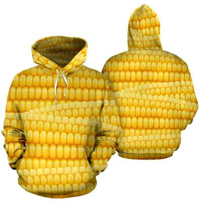Agricultural Corn cob Pattern Pullover Hoodie