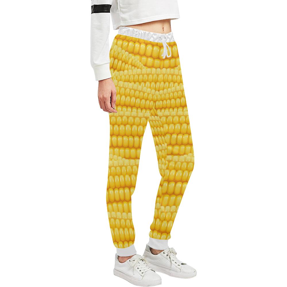 Agricultural Corn cob Pattern Unisex Casual Sweatpants (Model L11)-JTAMIGO.COM