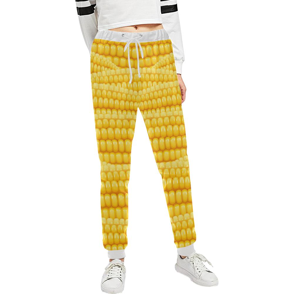 Agricultural Corn cob Pattern Unisex Casual Sweatpants (Model L11)-JTAMIGO.COM