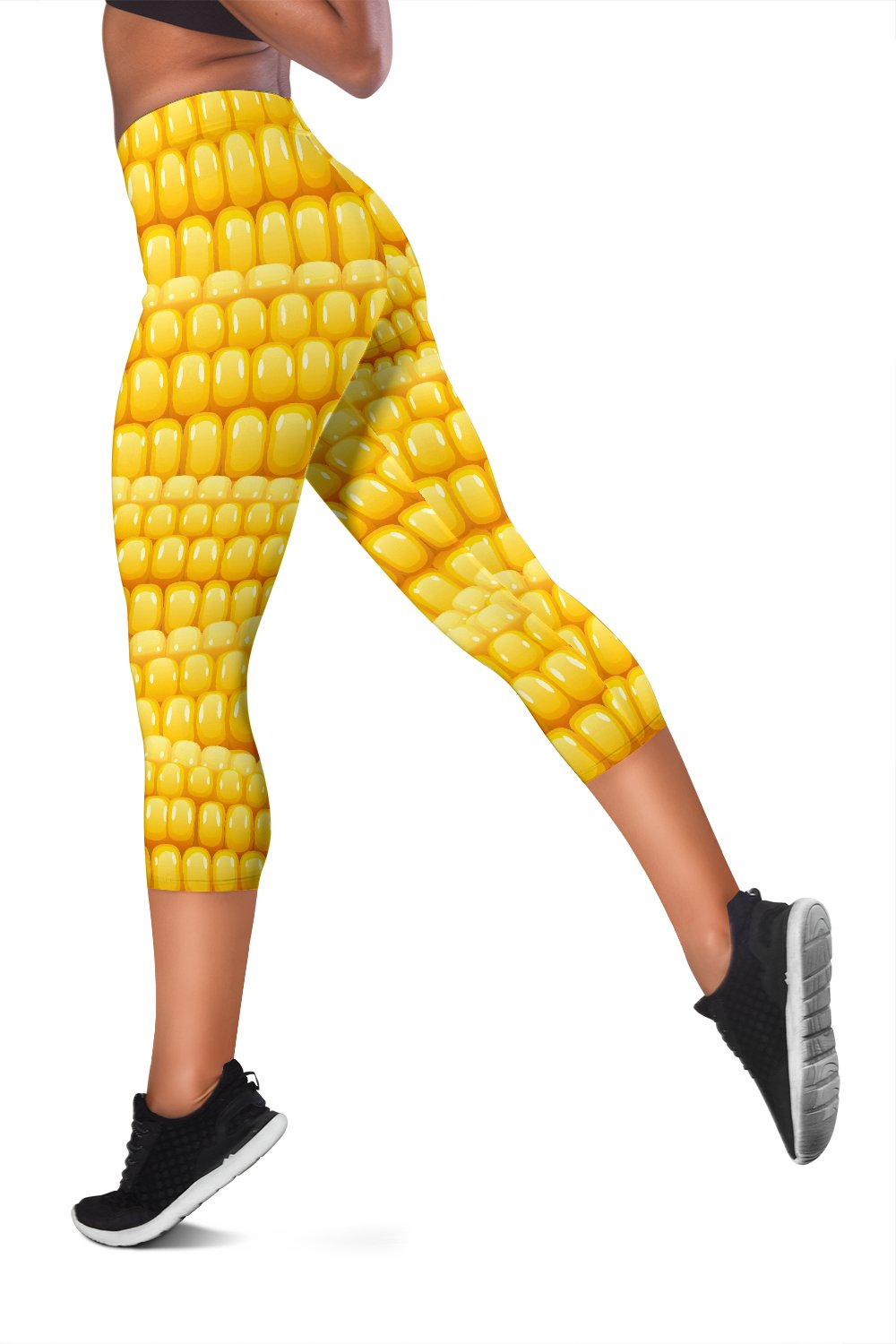 Agricultural Corn cob Pattern Women Capris