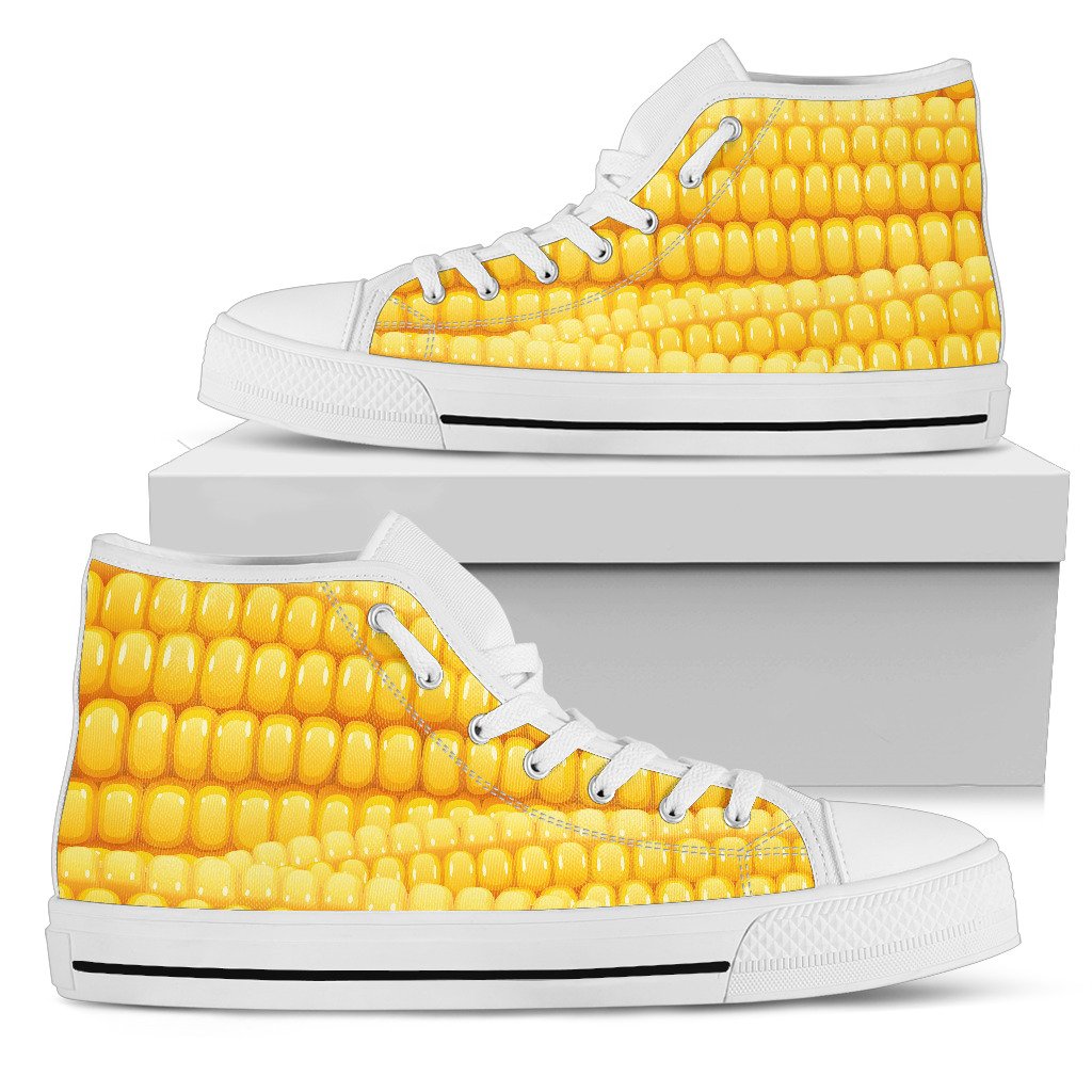 Agricultural Corn Cob Pattern Women High Top Shoes