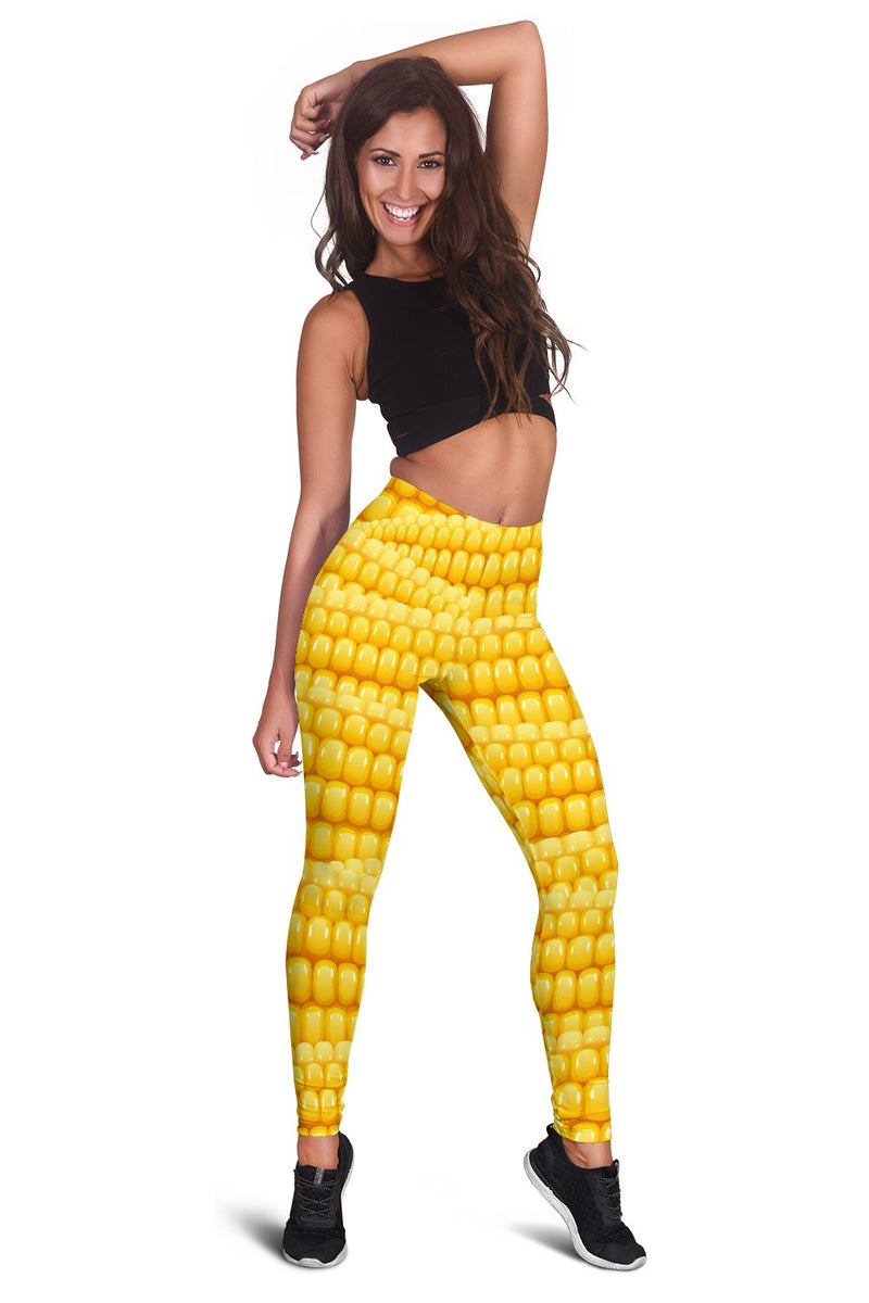 Agricultural Corn cob Pattern Women Leggings