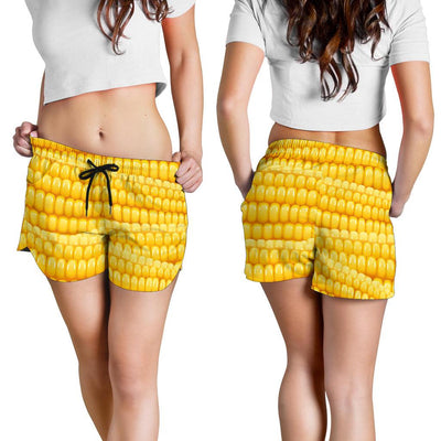 Agricultural Corn cob Pattern Women Shorts-JTAMIGO.COM