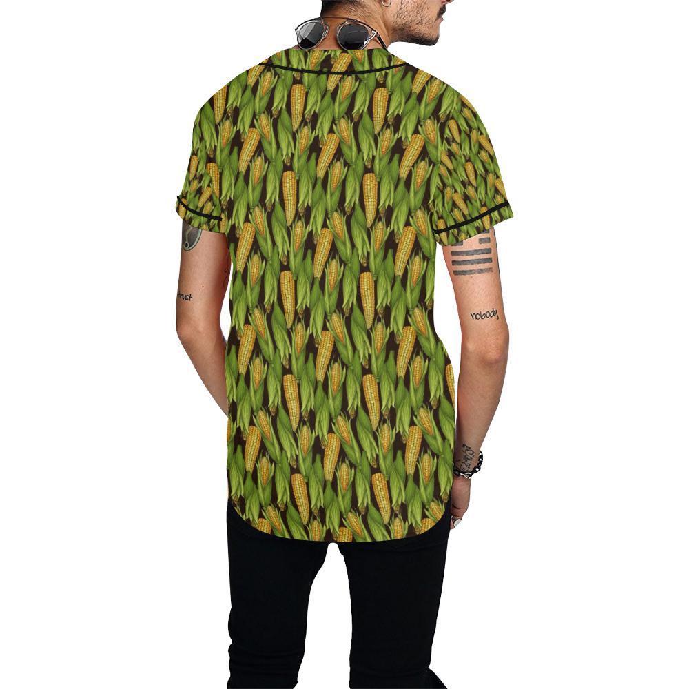 Agricultural Corn cob Print Baseball Jersey-JTAMIGO.COM