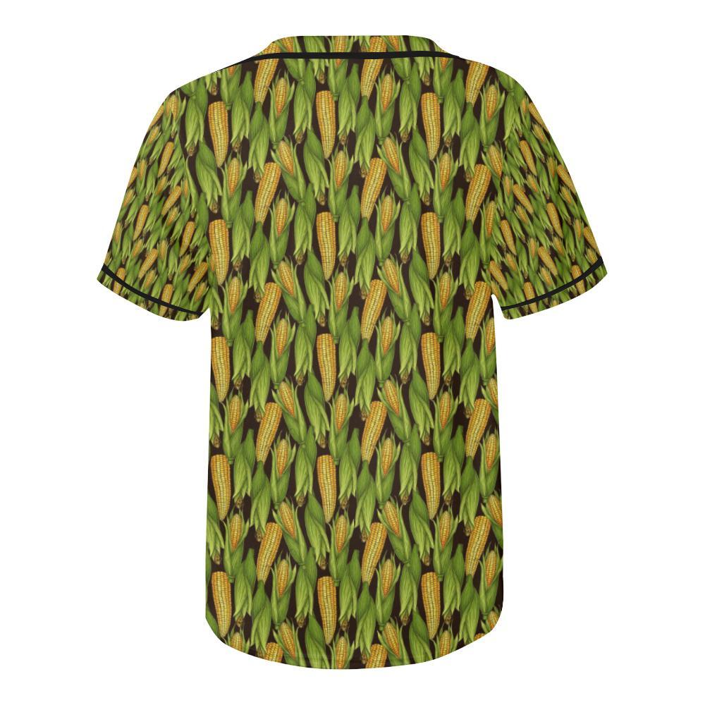 Agricultural Corn cob Print Baseball Jersey-JTAMIGO.COM