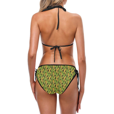 Agricultural Corn cob Print Custom Bikini Swimsuit (Model S01)