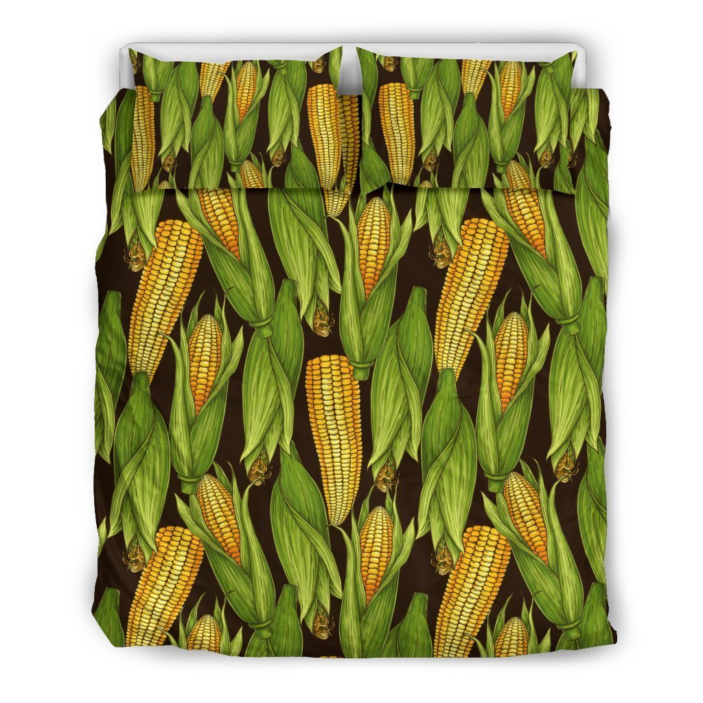 Agricultural Corn Cob Print Duvet Cover Bedding Set