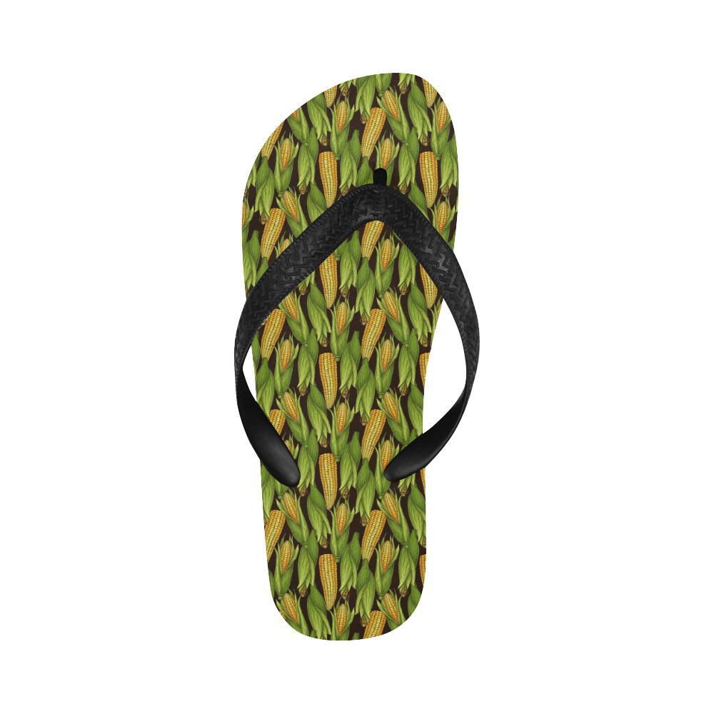Agricultural Corn cob Print Flip Flops-JTAMIGO.COM