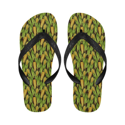 Agricultural Corn cob Print Flip Flops-JTAMIGO.COM