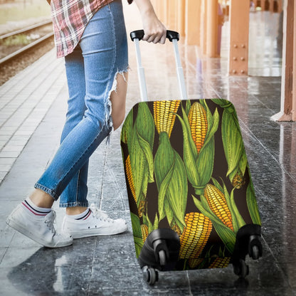 Agricultural Corn Cob Print Luggage Cover Protector