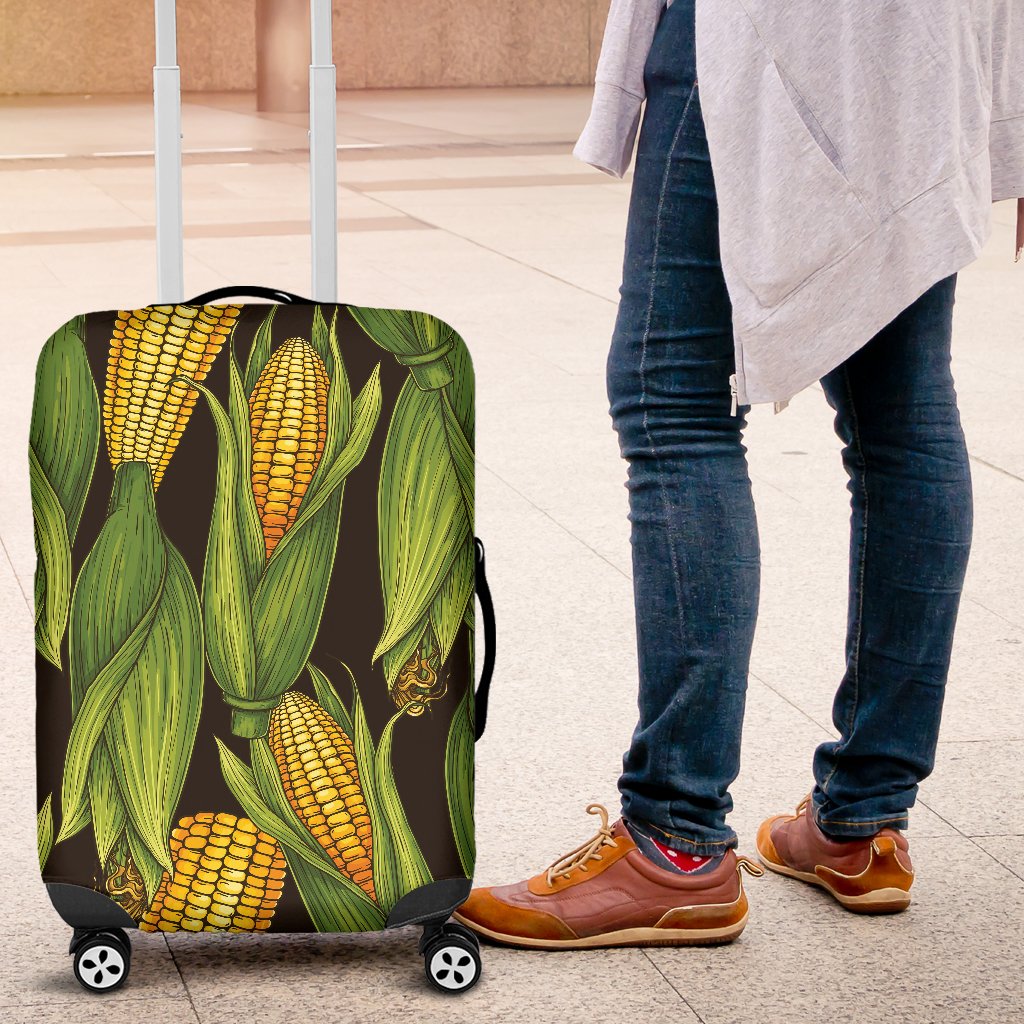Agricultural Corn Cob Print Luggage Cover Protector