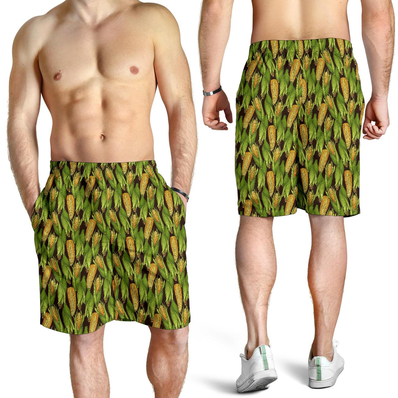 Agricultural Corn cob Print Mens Shorts-JTAMIGO.COM