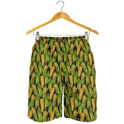Agricultural Corn cob Print Mens Shorts-JTAMIGO.COM