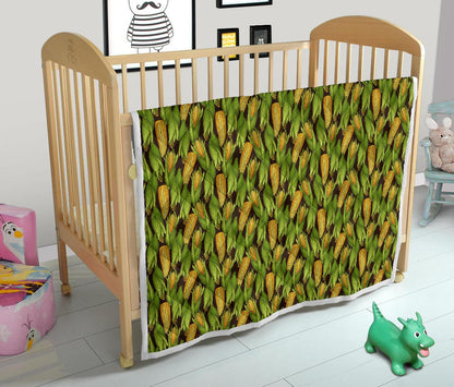 Agricultural Corn cob Print Premium Quilt-JTAMIGO.COM