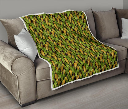 Agricultural Corn cob Print Premium Quilt-JTAMIGO.COM