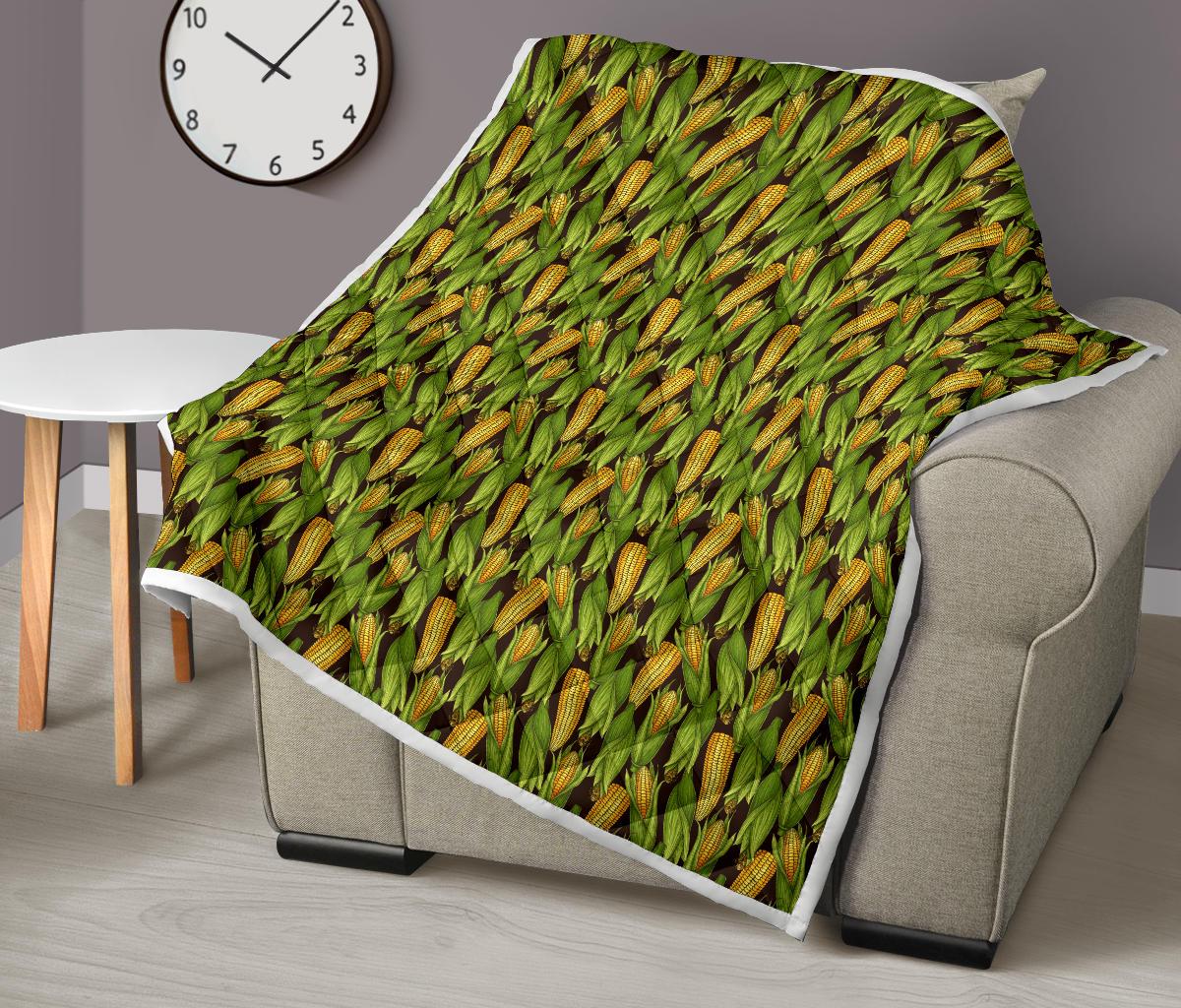 Agricultural Corn cob Print Premium Quilt-JTAMIGO.COM