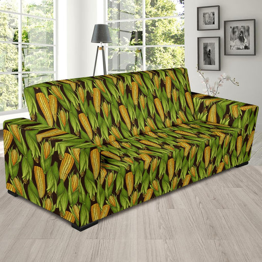 Agricultural Corn cob Print Sofa Slipcover-JTAMIGO.COM