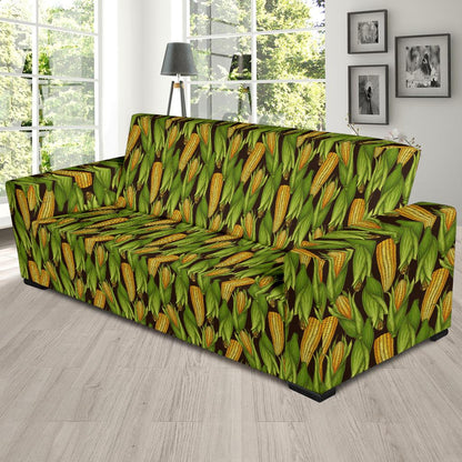 Agricultural Corn cob Print Sofa Slipcover-JTAMIGO.COM