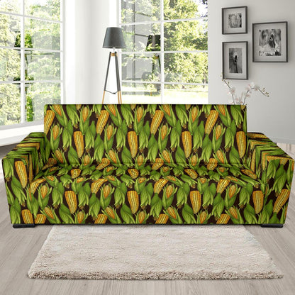 Agricultural Corn cob Print Sofa Slipcover-JTAMIGO.COM