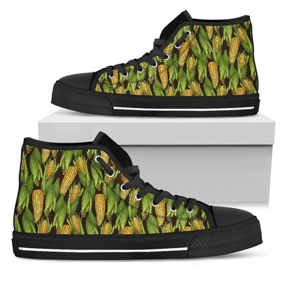 Agricultural Corn Cob Print Women High Top Shoes