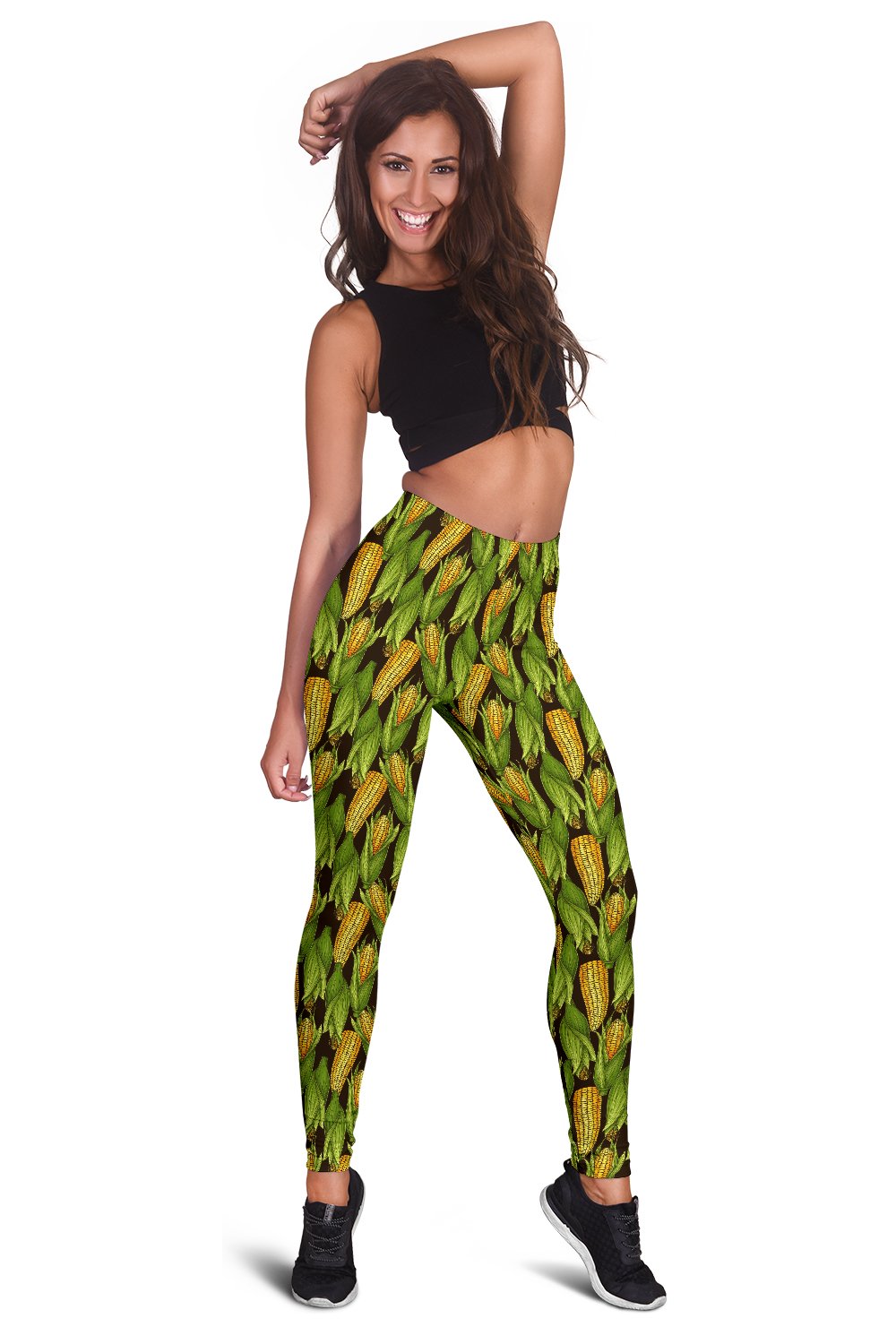 Agricultural Corn cob Print Women Leggings