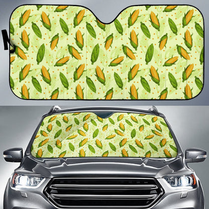 Agricultural Fresh Corn Cob Print Pattern Car Sun Shade For Windshield