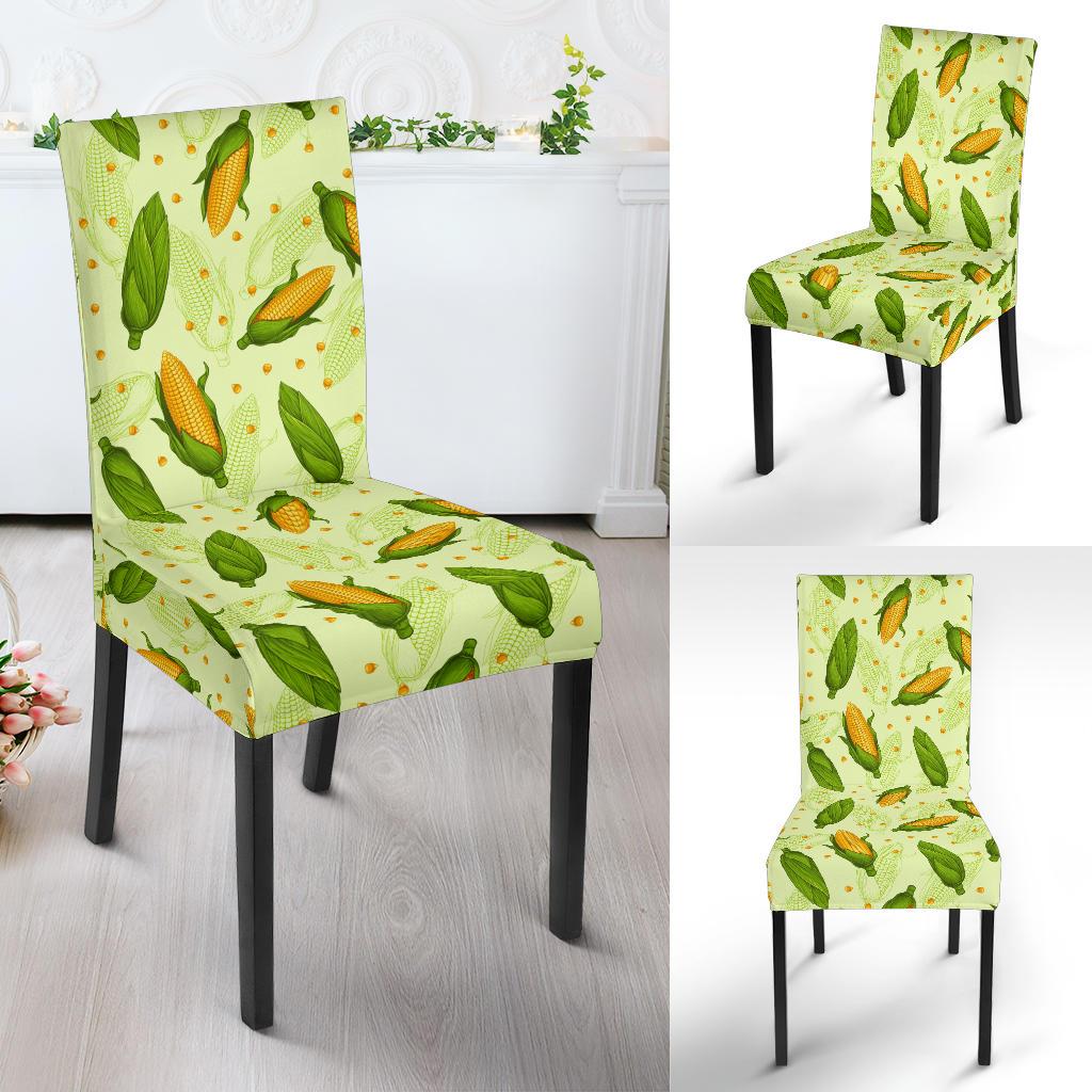 Agricultural Fresh Corn cob Print Pattern Dinning Chair Slipper-JTAMIGO.COM