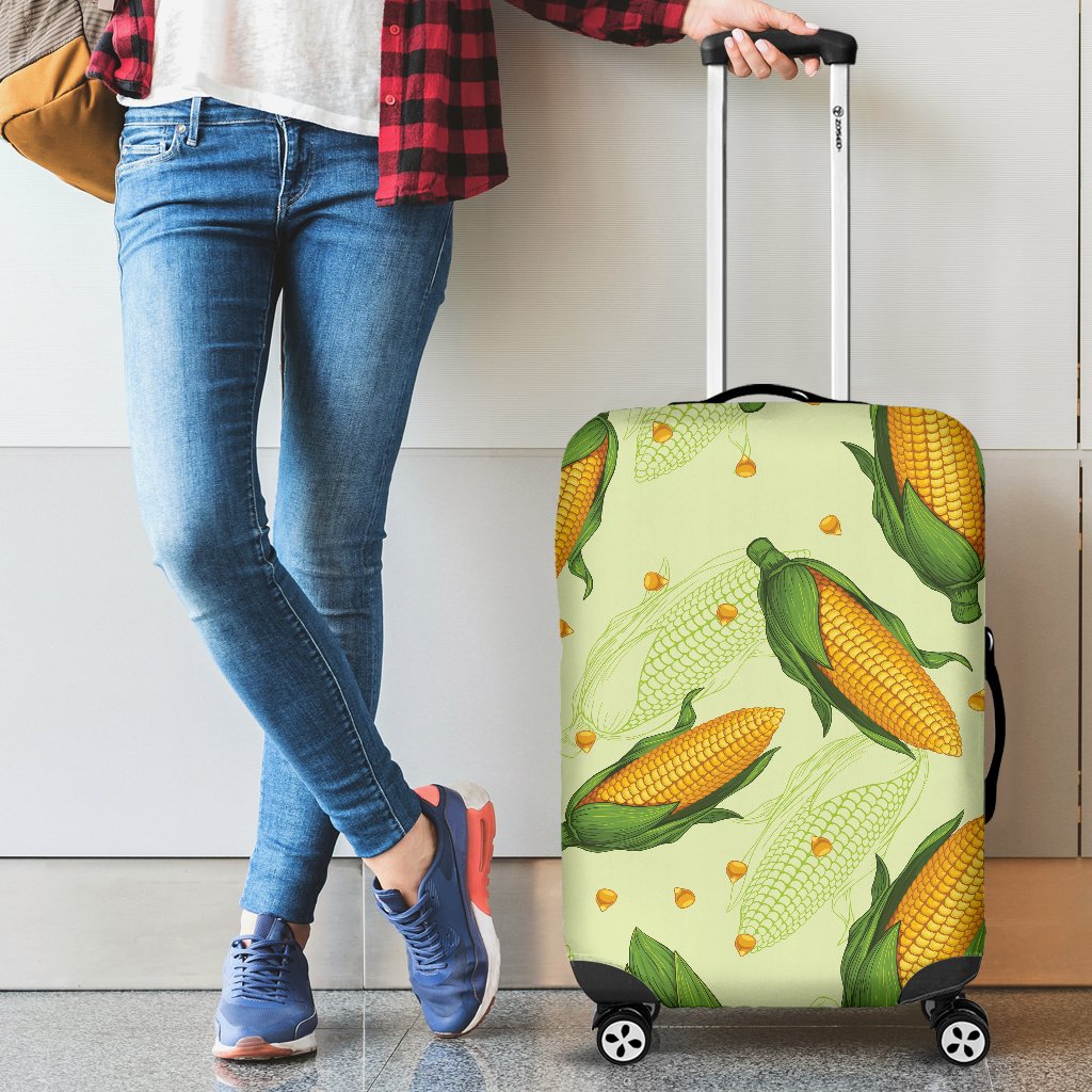 Agricultural Fresh Corn Cob Print Pattern Luggage Cover Protector