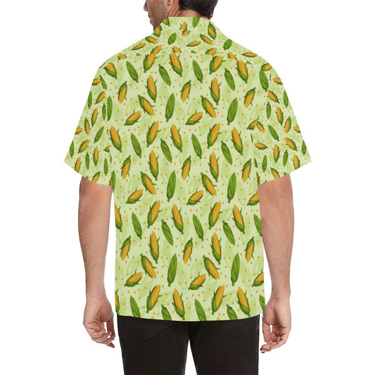 Agricultural Fresh Corn cob Print Pattern Men Aloha Hawaiian Shirt