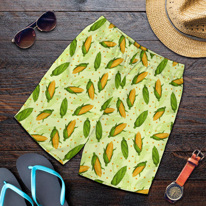 Agricultural Fresh Corn cob Print Pattern Mens Shorts-JTAMIGO.COM